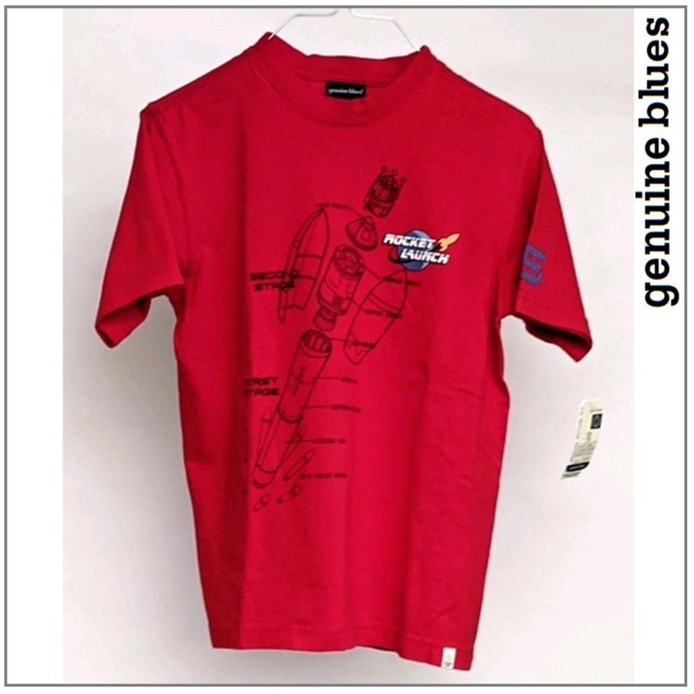 Genuine Blues Kids' Red Rocket Launch T-Shirt